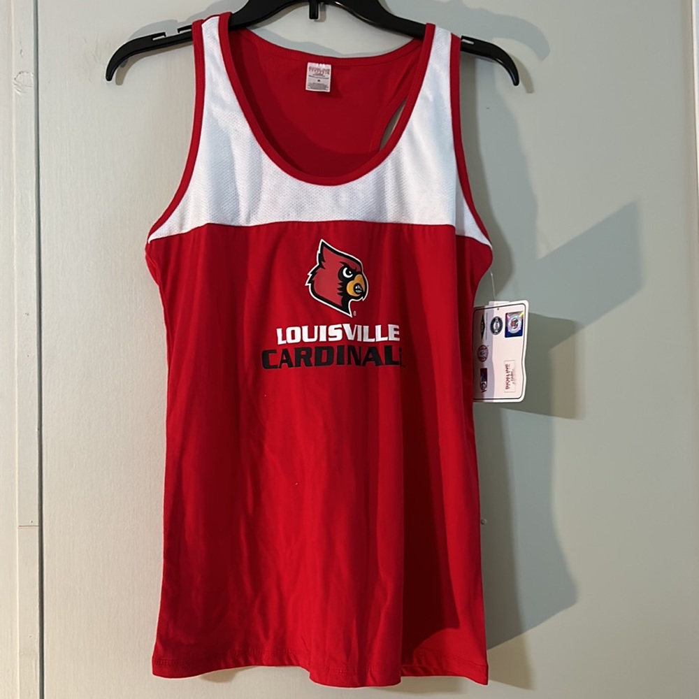 SIDELINE APPAREL Red Black Graphic tank an shorts Louisville Cardinal Sleepwear - Picture 6 of 11